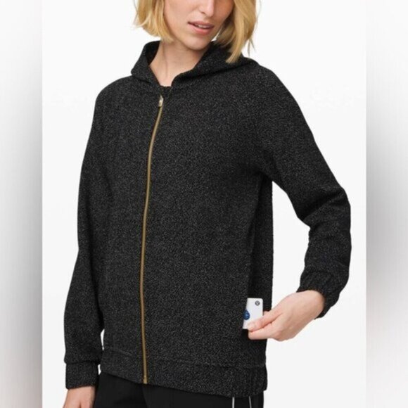 Lululemon Pave New Ways Full-Zip Black / White Women Size Large - Picture 8 of 10
